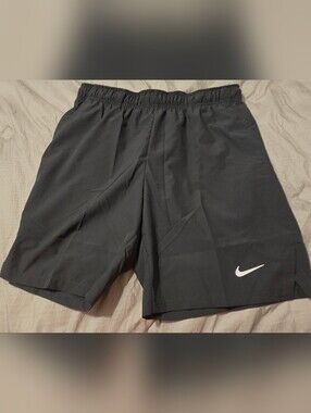 Nike Men’s Grey Athletic Shorts with Swoosh